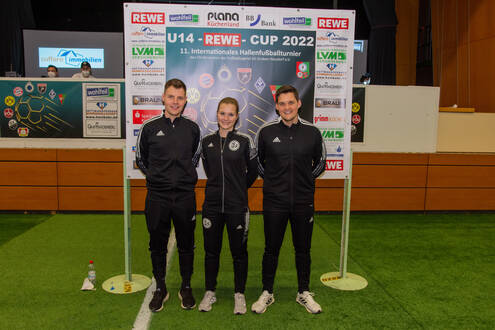Schiedsrichterteam U14-REWE-CUP 2022